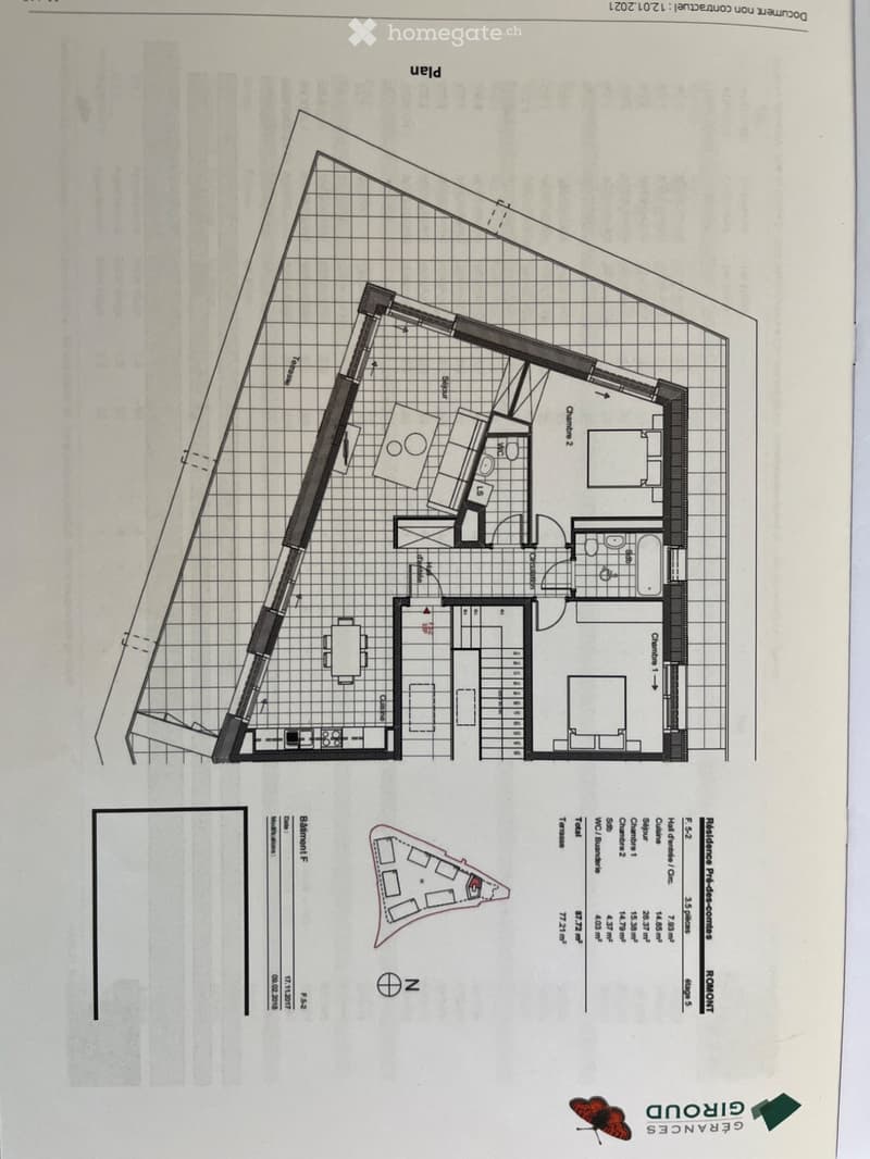 Appartement attique 3.5 pièces avec grande terrasse (5)
