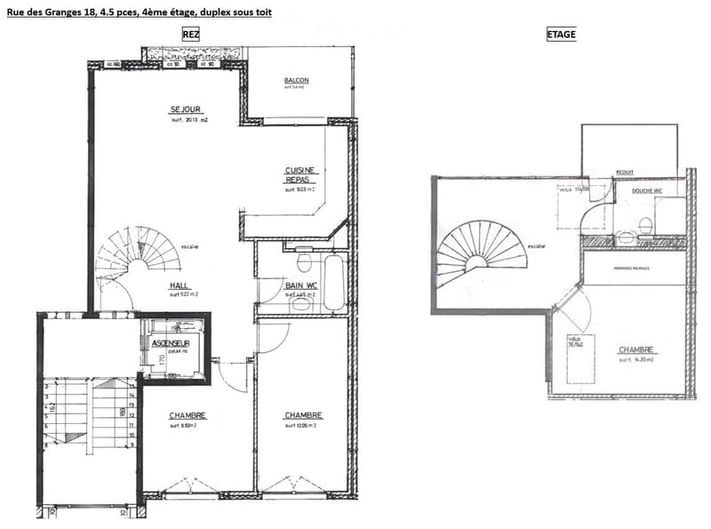 Appartement 4.5 pces en duplex sous-toit au centre-ville (4)