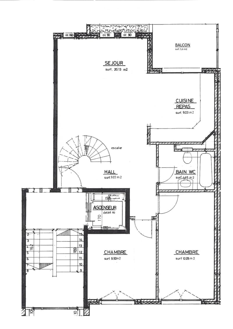 Appartement 4.5 pces en duplex sous-toit au centre-ville (1)