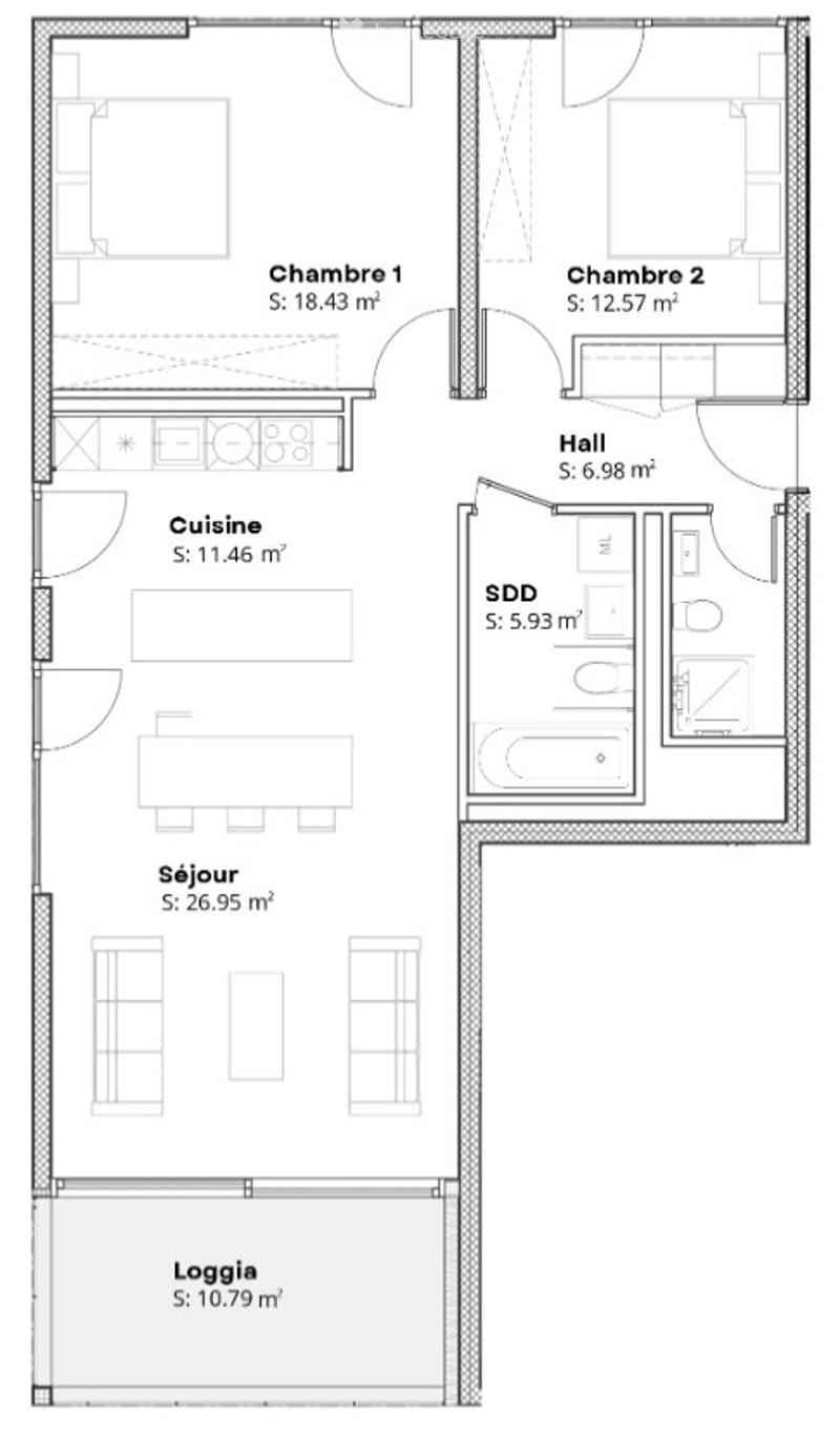 Appartement neuf de 3.5 pièces  Monthey (5)