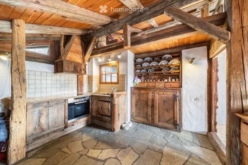 Crans-Montana / Icogne authentique grange rénovée 6.5 pces (2)
