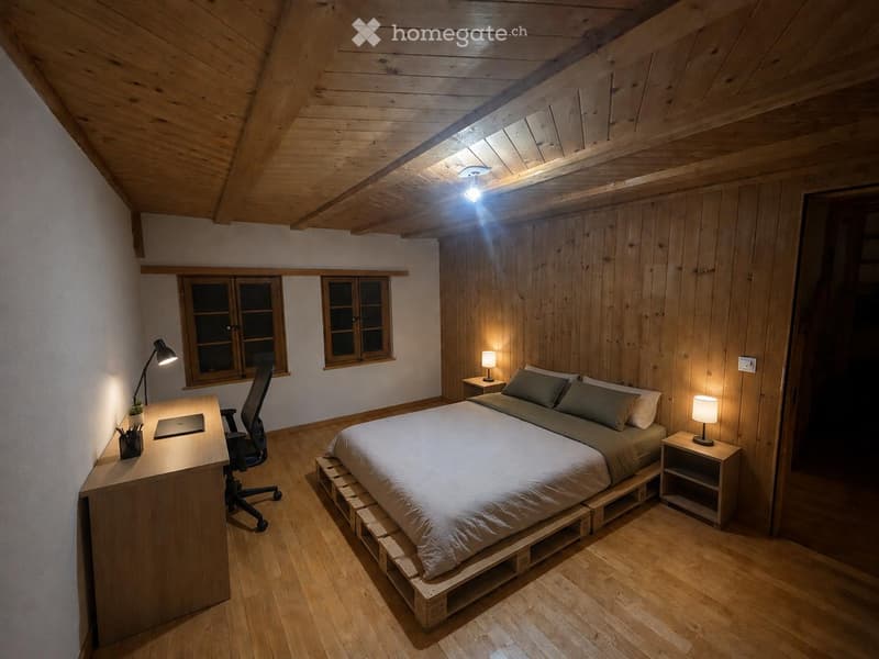 Chambre à louer à Echarlens (2)
