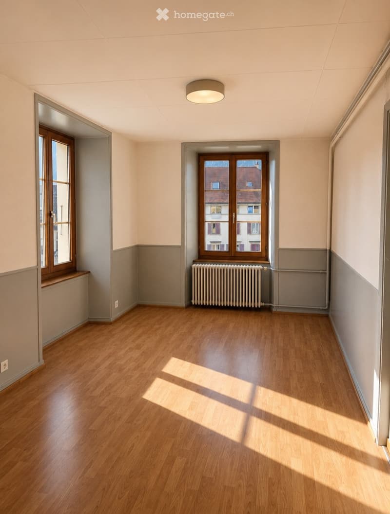 À louer Appartement 4 pièces rénové à Travers (2)