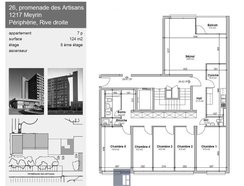 Reprise de bail 7 pièces de 124 m² à Meyrin (2)