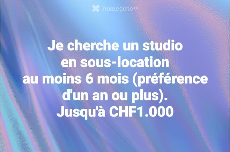 Vas-tu prendre une année sabbatique? Je CHERCHE une SOUS-LOC (1)