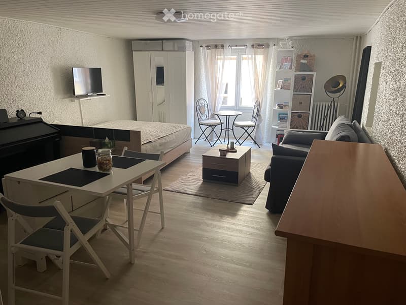 Studio ~30 m² - Centre-ville Neuchâtel - Dispo dès mi-août (1)