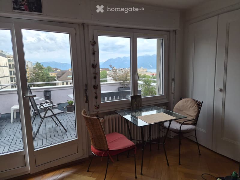 Superbe 2,5 pièces meublé avec terrasse Lausanne Mon Repos (1)