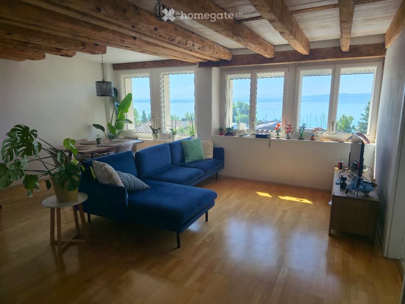 4 pièces avec vue lac, 3 chambres et parking (1)