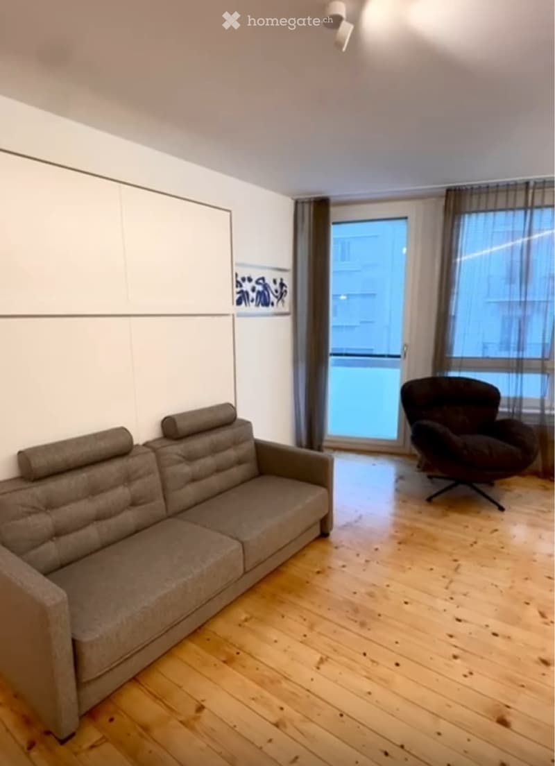 Studio entièrement meublé - Centre-ville (2)