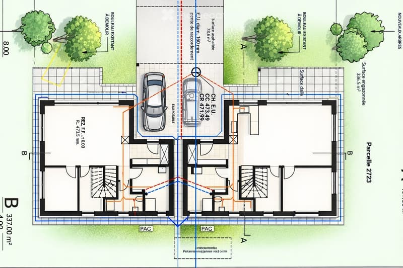 Villa neuve 6.5 pcs avec terrasse et jardin Quartier calme (5)