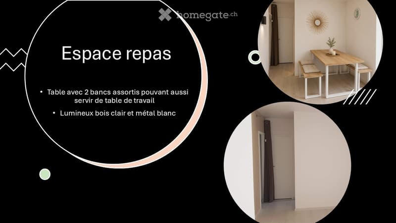 Meublé de 2 pièces, prêt à vivre - A partir du 1er septembre (3)