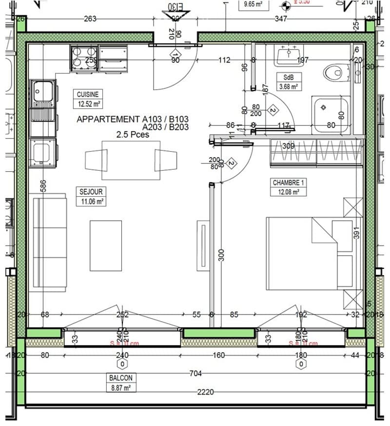 Charmant appartement de 2,5 pièces à Saxon (10)