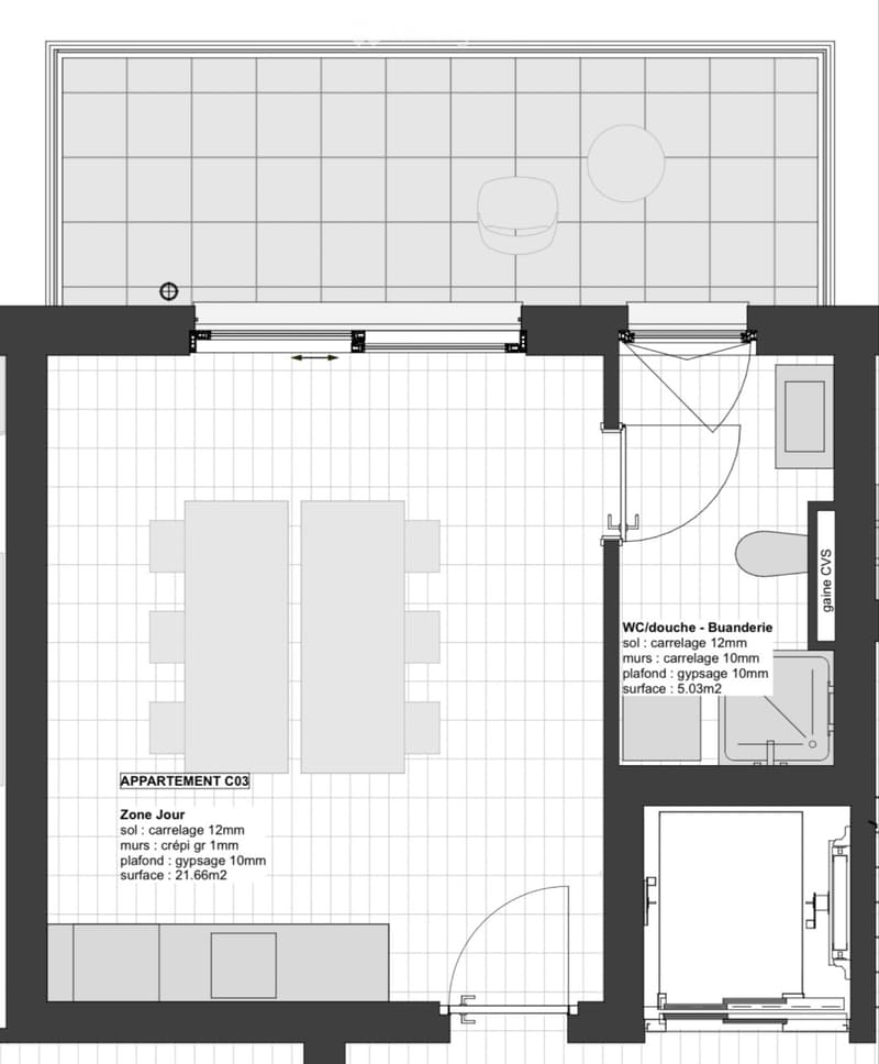Charment studio neuf à louer (5)