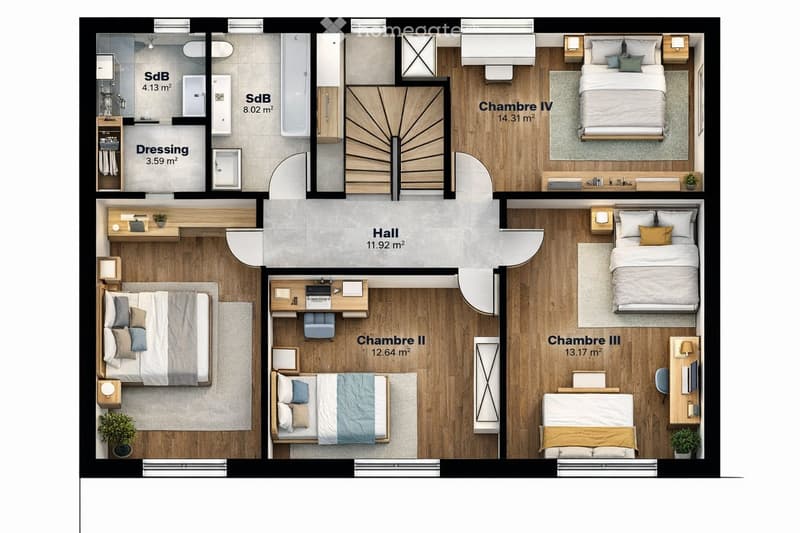 Villa neuve 6.5 pcs avec terrasse et jardin  Quartier calme (3)