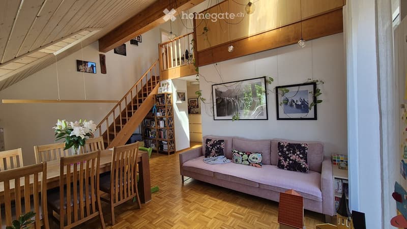 Appartement de 4,5 pcs avec vue sur les Alpes et le lac (1)