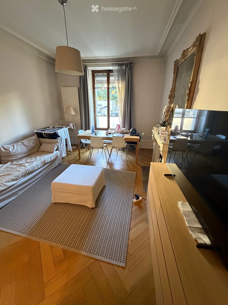 Appartement de 45 m², entièrement meublé aux Eaux Vives. (2)