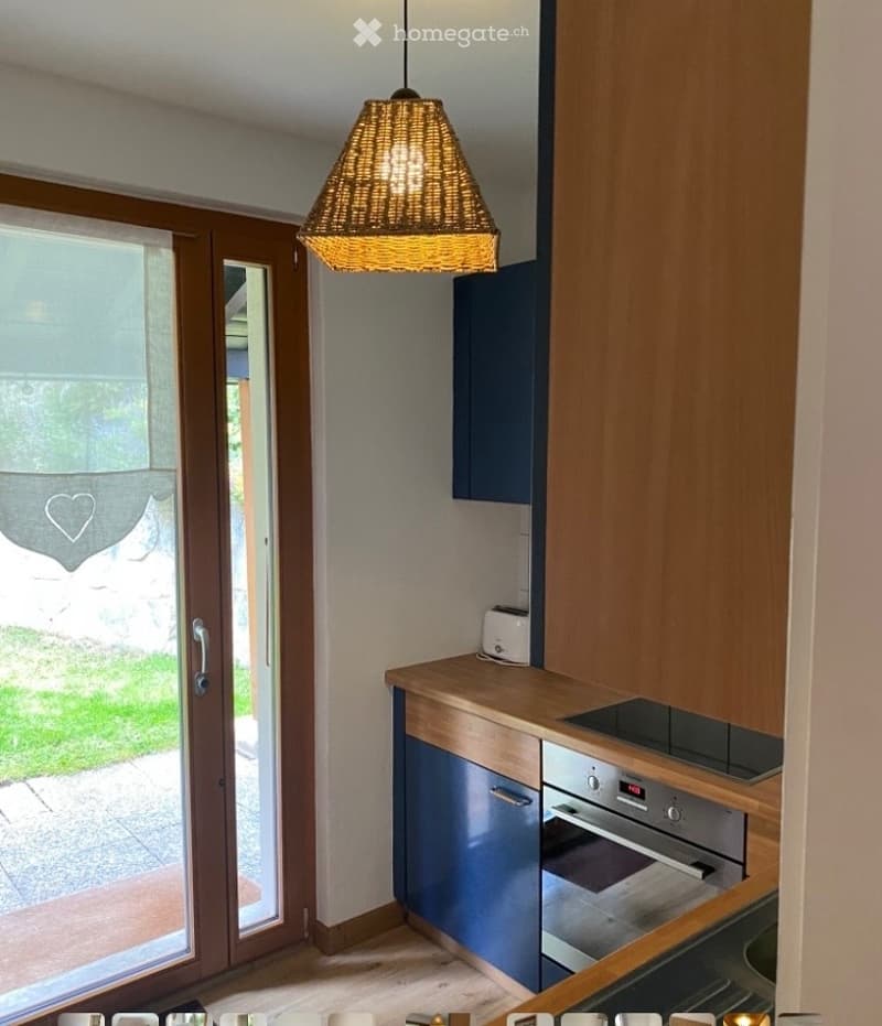Appartement 3,5 p, Rez jardin, location à lannée ou saison (3)