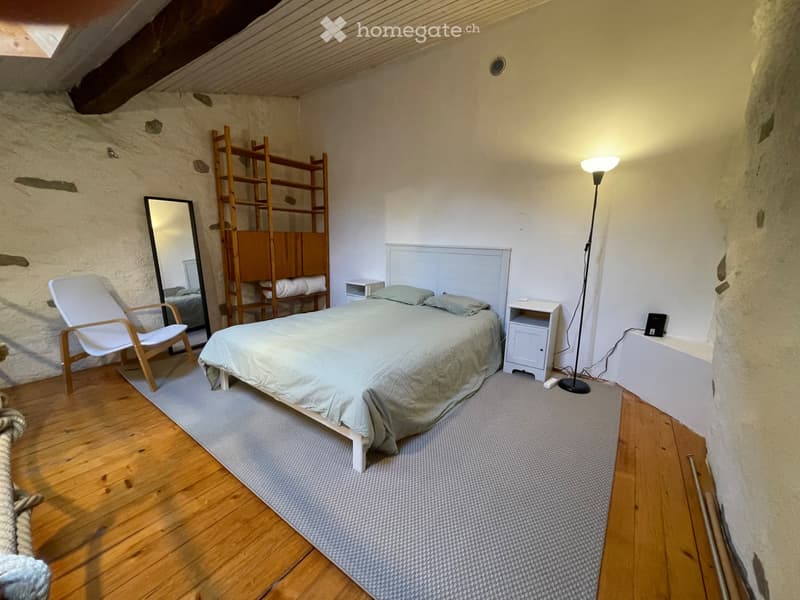 A louer, Belle chambre ("loft") meublée, 45m2, à Grandvaux (7)