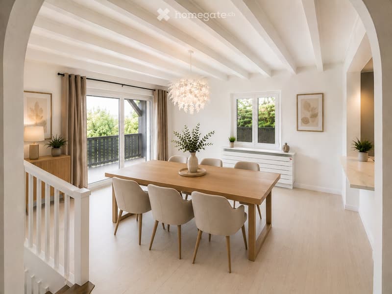 Belle maison récemment rénovée de 8.5 pcs avec grand jardin (5)