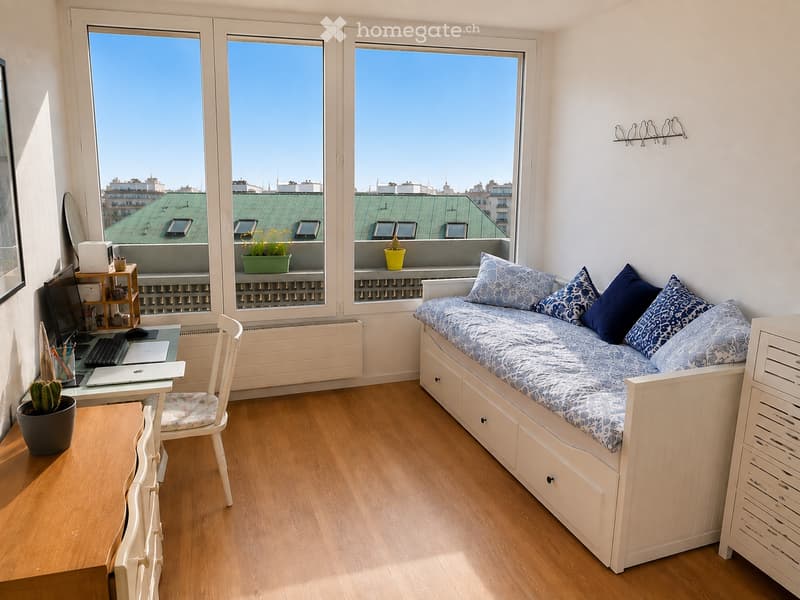 4 pièces Eaux-Vives | Balcon 10 m² | Vue Jet dEau (3)
