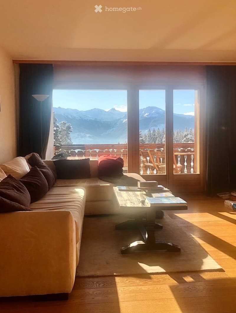 CRANS MONTANA,100m2, 3.5, Belles Vues Montagne, Ensoleille (2)