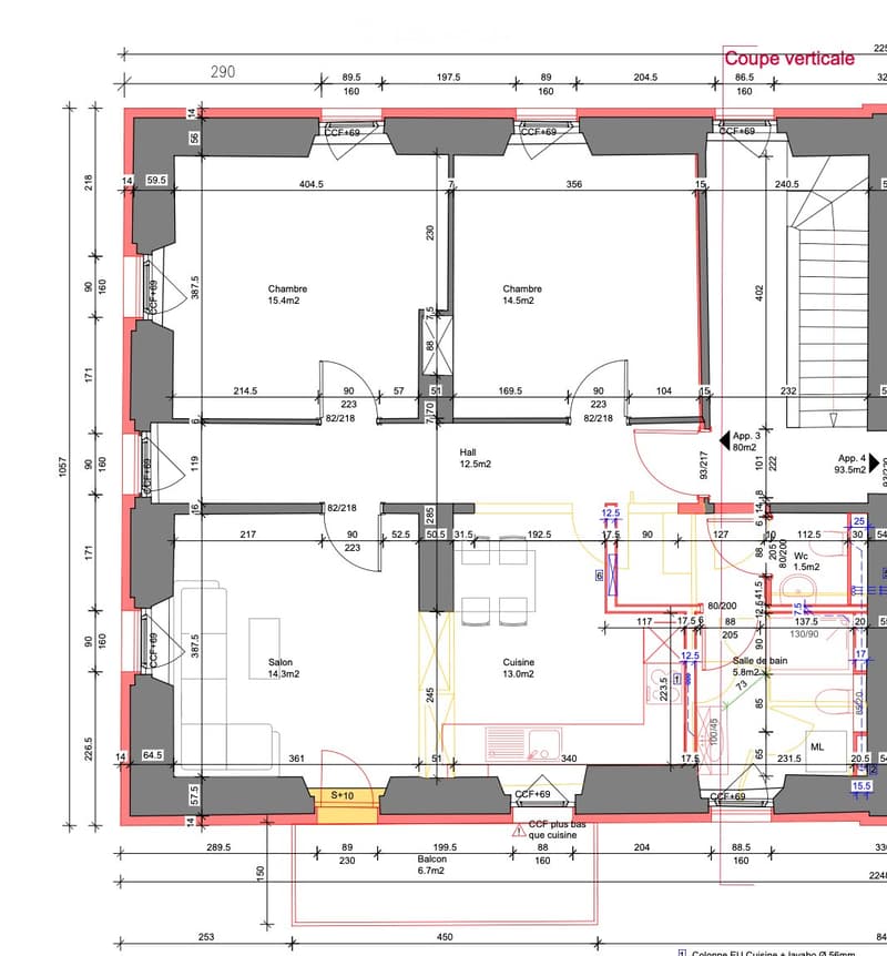 À louer : appartements neufs de 3 et 4 pièces (L'Orient) (3)