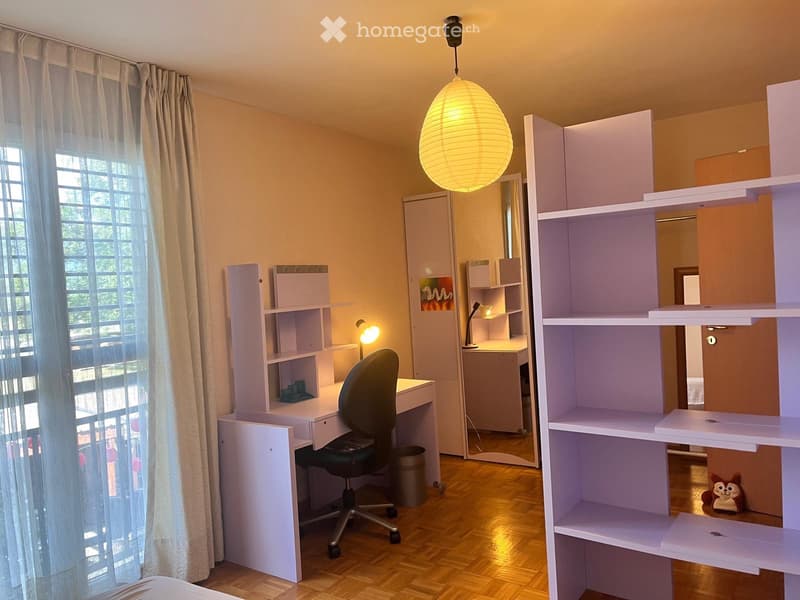 Belle chambre meublée  Étudiante  Aire-la-Ville (4)