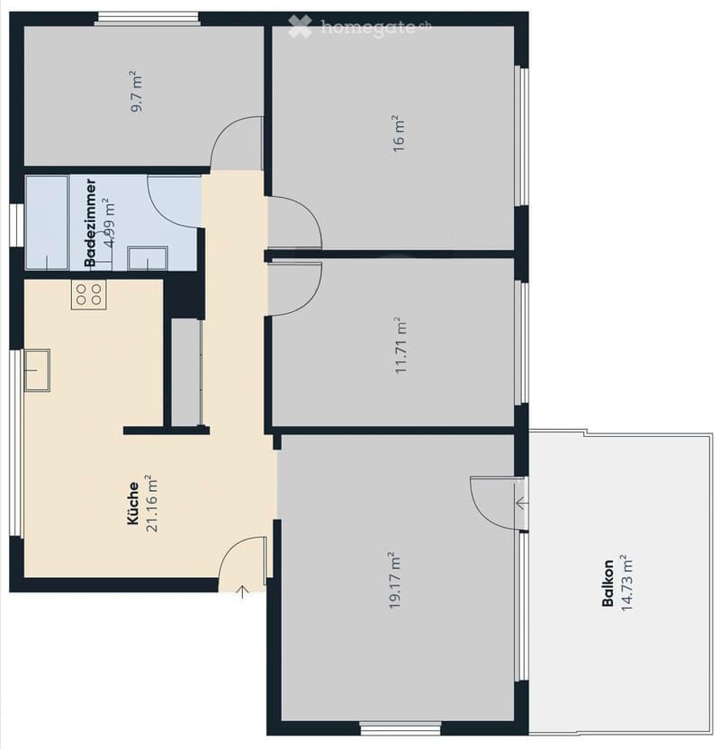 4.5-Zimmer Wohnung mit Garage und eigenem Estrich (3)