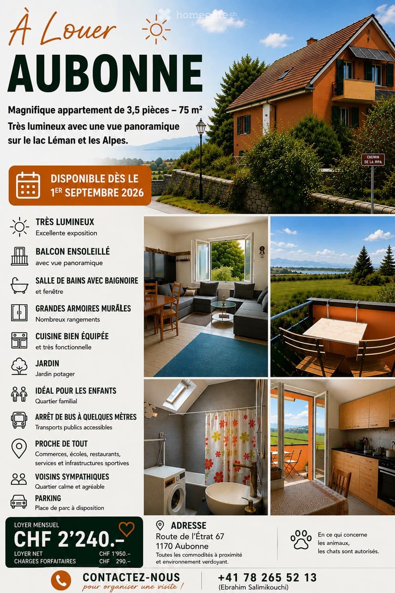 Appartement de 3,5 pièces, Aubonne (5)