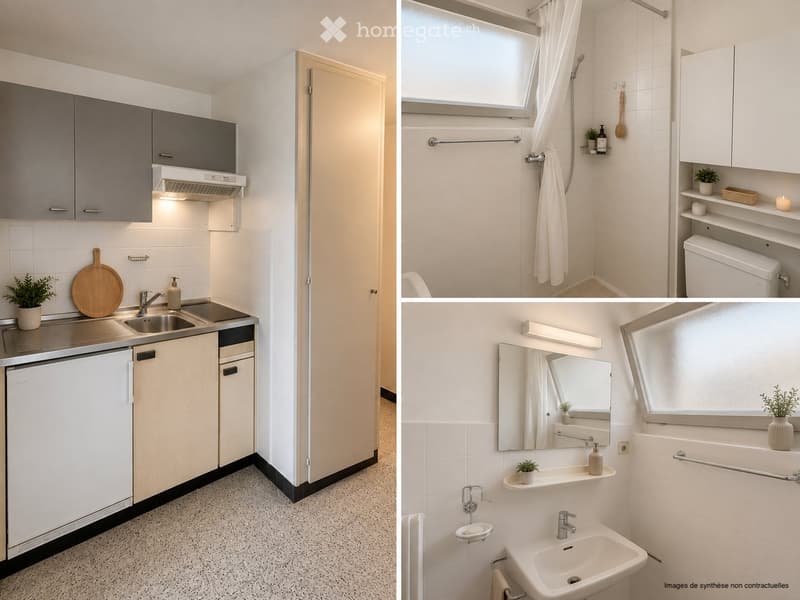 Studio 1,5 pièces rénové très bien situé à Monthey (2)