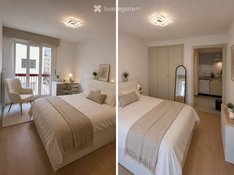 Studio 1,5 pièces rénové très bien situé à Monthey (1)