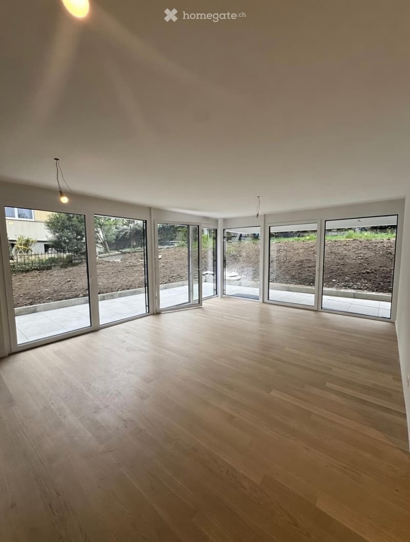 À louer  grand 2.5 p neuf avec terrasse et jardin exclusif (2)