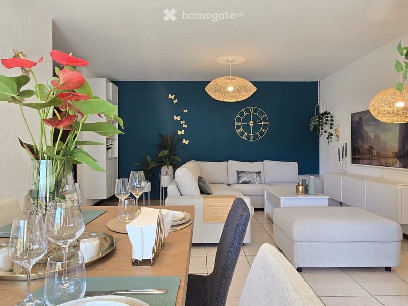 À louer- Sion chambre colloc- app. meublé 3.5 pièces 88 m2 (1)