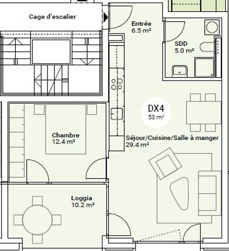 Magnifique appartement neuf de 2.5 pièces avec loggia (4)