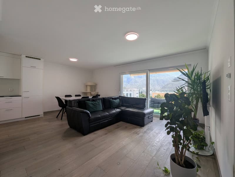 Appartement 3,5 pièces avec balcon et garage box à Sierre (1)