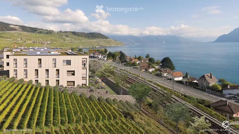 Appartement de standing meublé 2.5 pièces à Cully, Lavaux (1)