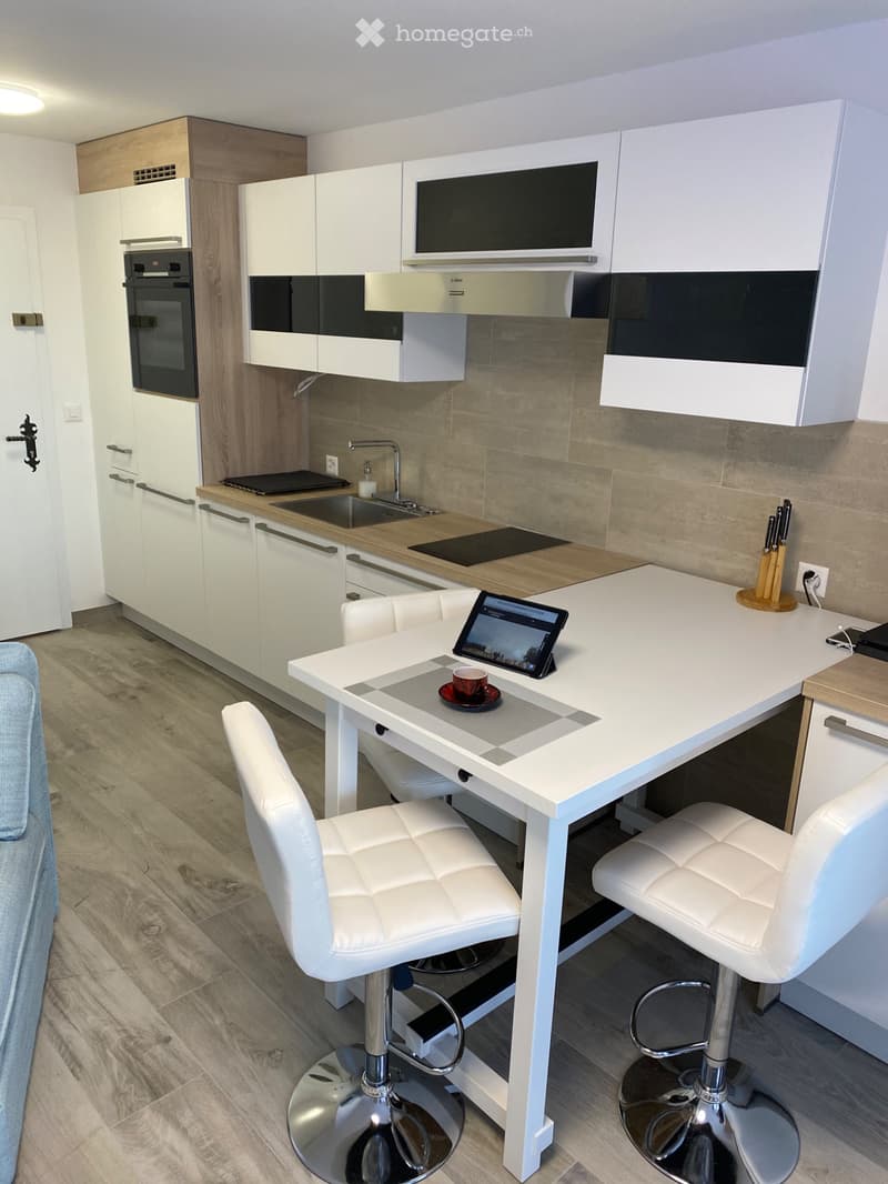 Super studio 1.5 pcs rénové, balcon, parking, Vue des Alpes (9)
