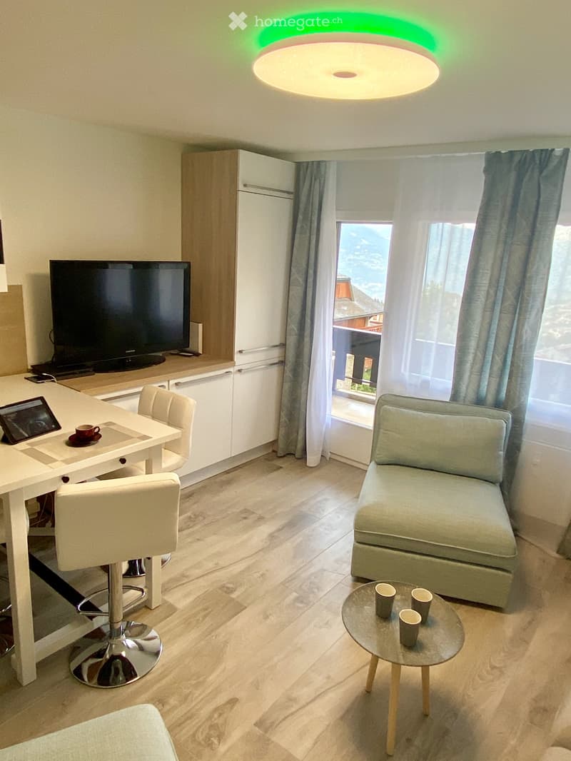 Super studio 1.5 pcs rénové, balcon, parking, Vue des Alpes (8)