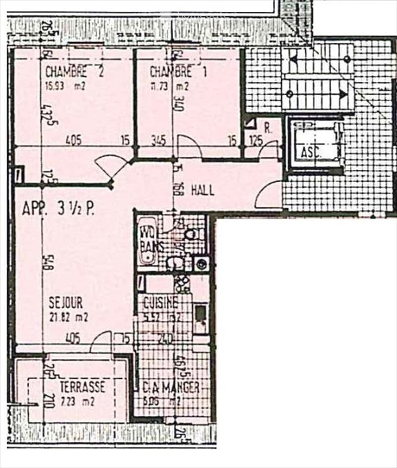 3.5 pce lumineux de 81 m² pour 1481.- , place de parc en sus (3)