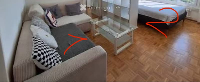 Studio pour 2 personnes uniquement! (1)