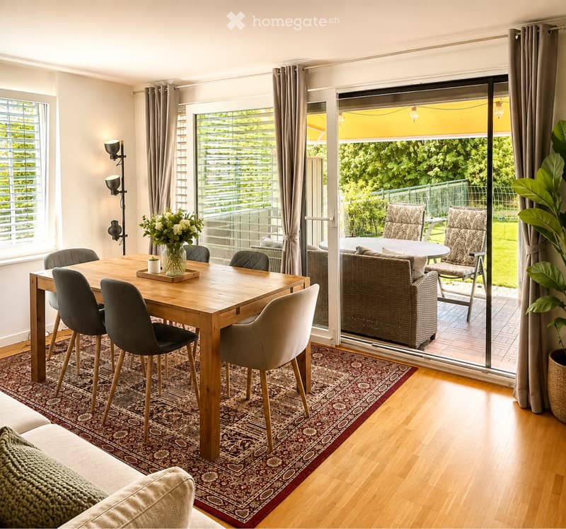 Appartement de 3 chambres avec terrasse/petit jardin / Rolle (1)