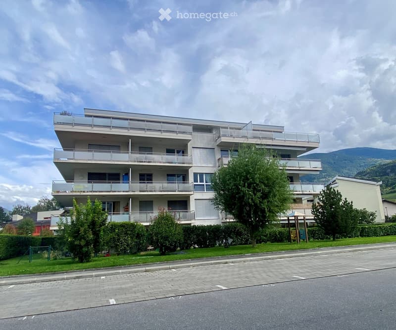 Sion - Studio minergie avec terrasse et pelouse (1)