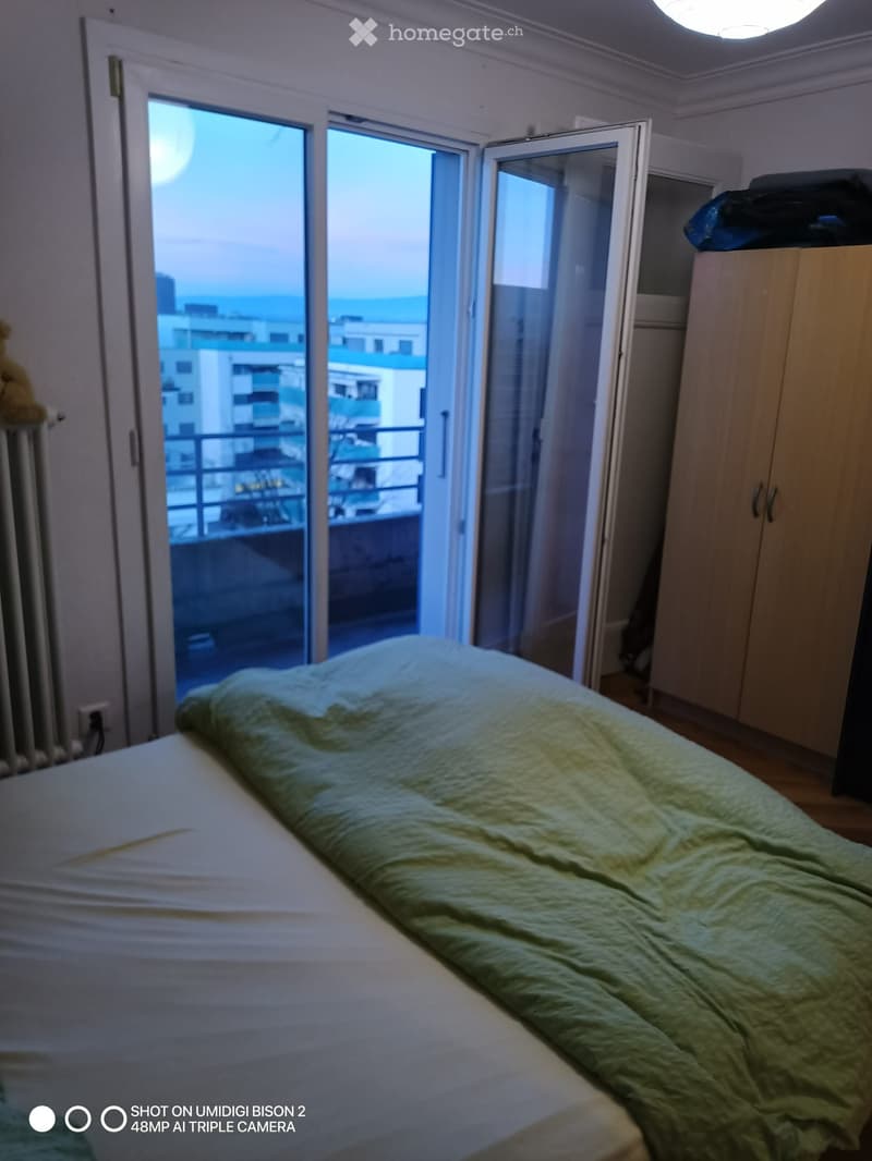 Chambre meublée avec balcon privatif à Renens CHF 720. TC (2)