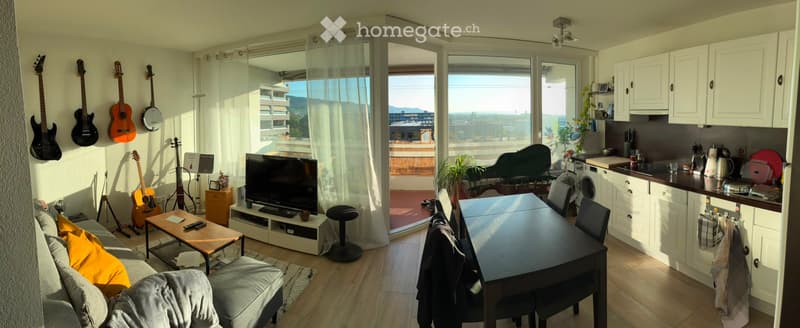 Charmant appartement de 2 pièces avec balcon et vue à Gland (1)