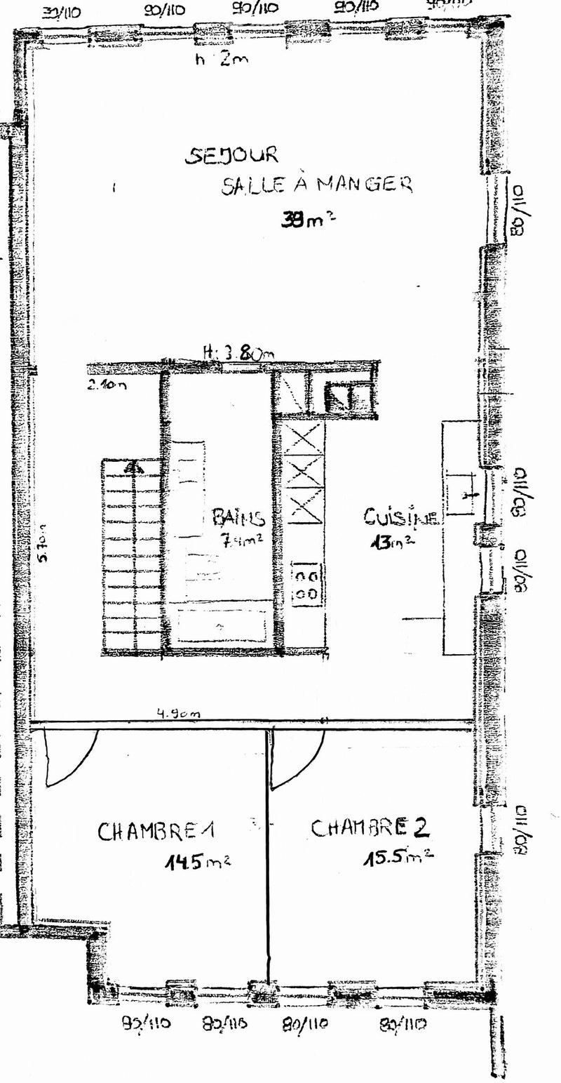 Appartement de 100m2, au 1er étage dune maison familiale. (5)