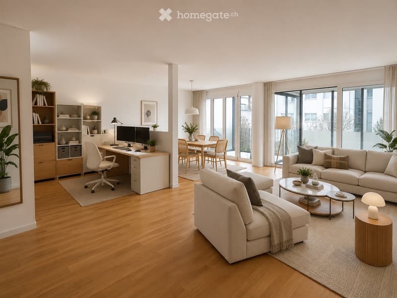 Wohntraum ralisiert: 3.5/4.5 Zimmer Wohnung mit Wintergarten (1)