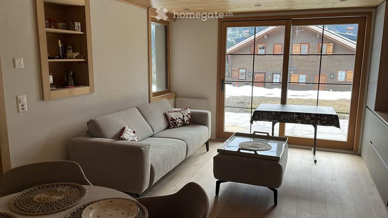 2.5 pcs Cosy meublé terrasse - Rte royale Les Diablerets (1)
