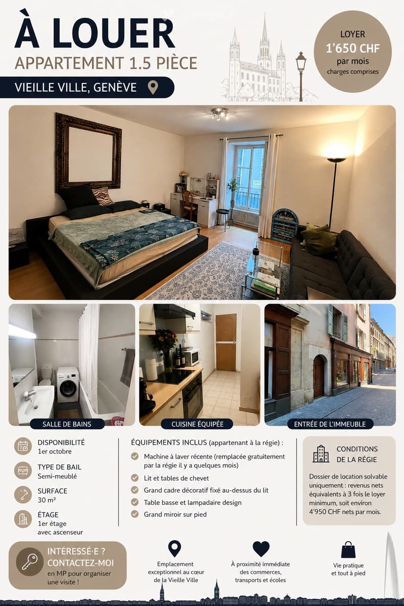Appartement 1.5 pièce, vieille-ville (4)