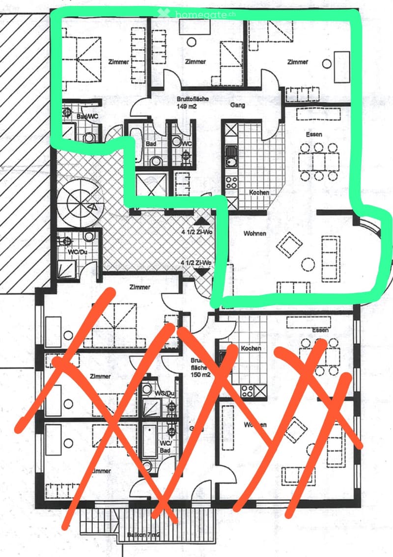Grand appartement - Susten (5)