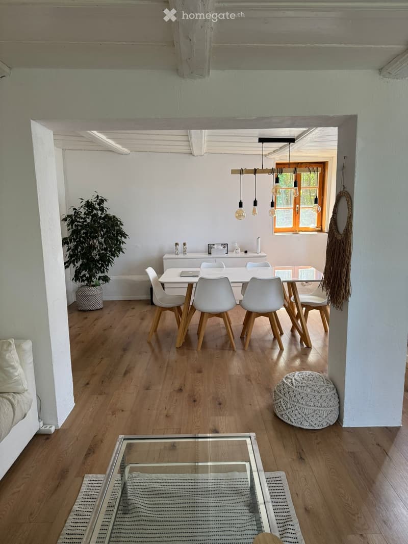 3.5 en duplex avec jardin dans ancienne ferme (3)